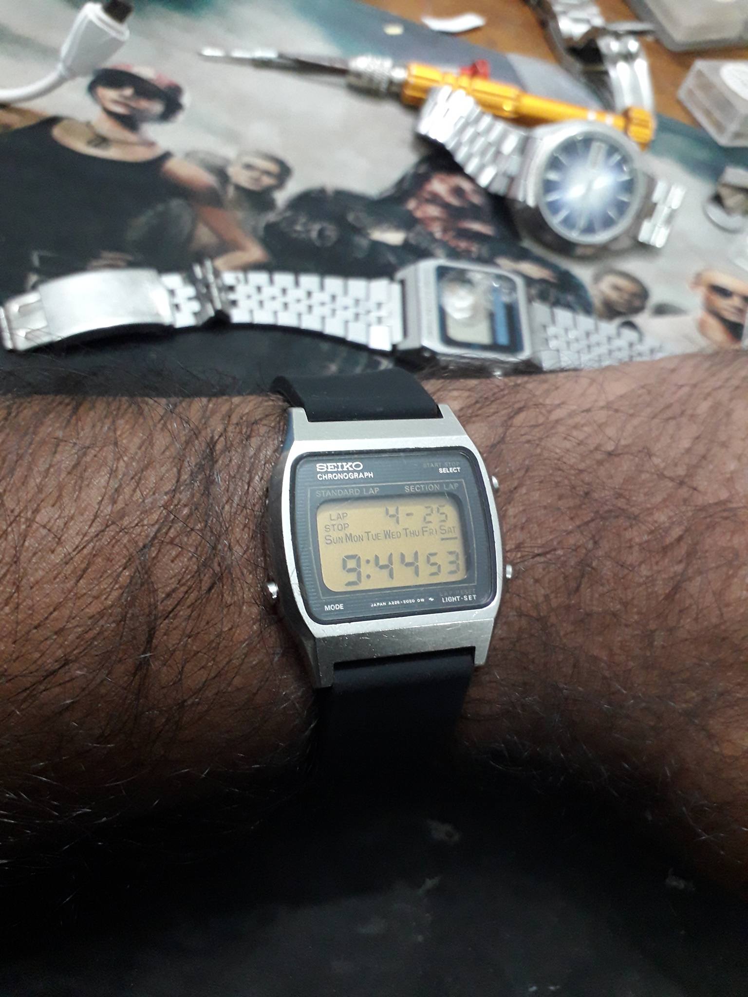 Seiko Digital Quartz Chronograph A229 Y1979s