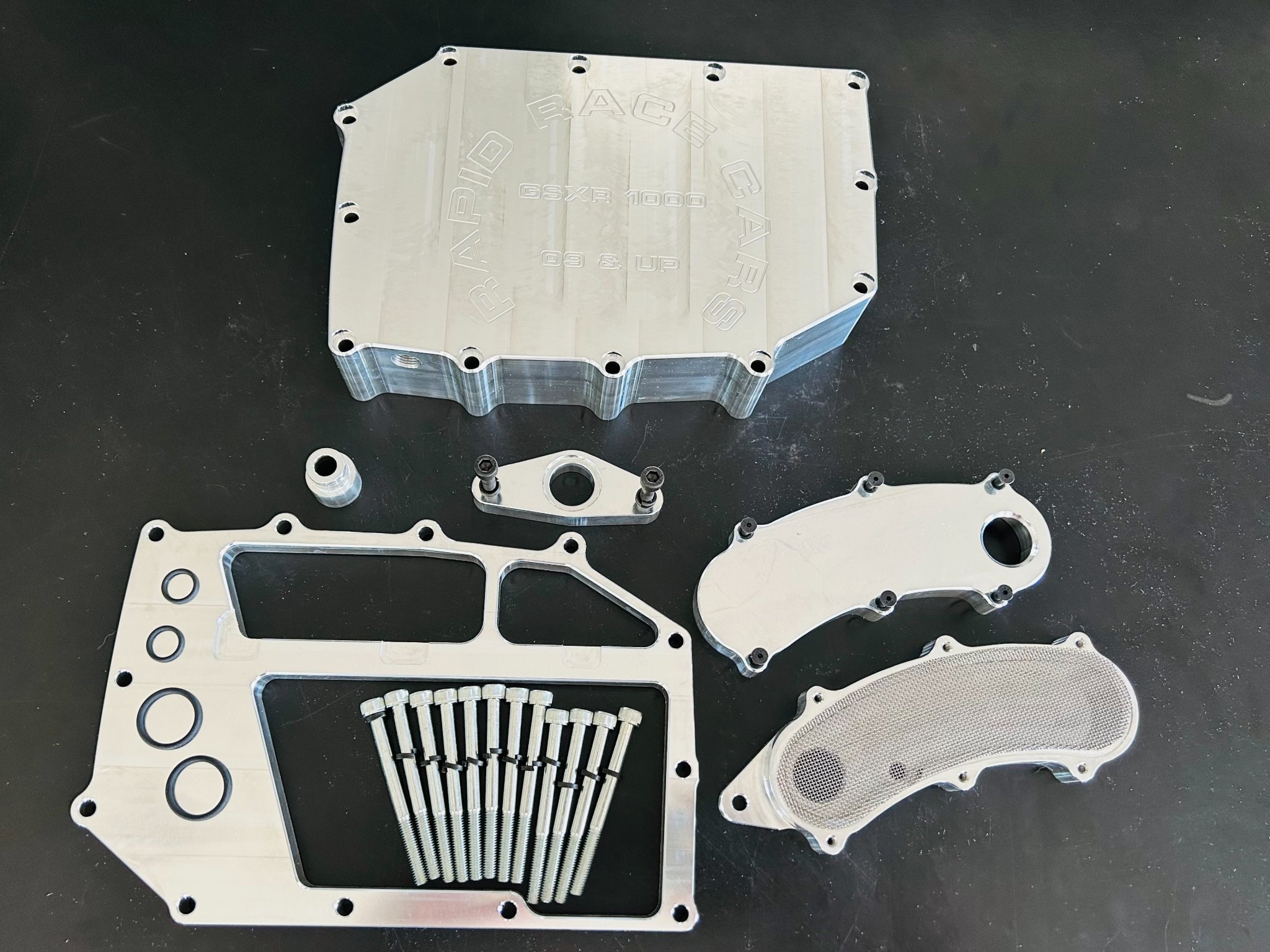 Look at our GSXR 1000 Oil Pan Kit! IN STOCK and READY TO SHIP