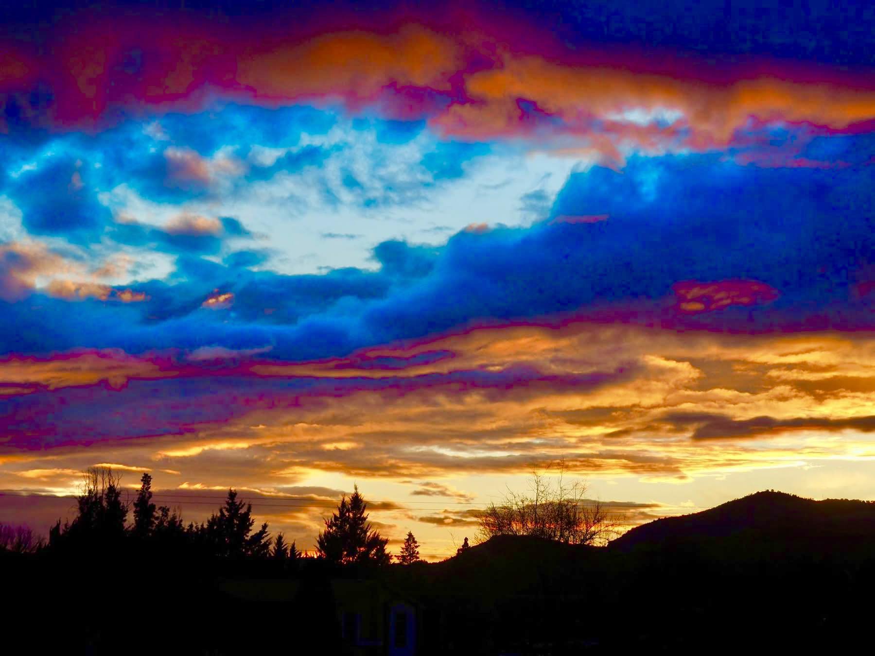Sunset after the rain in Prescott