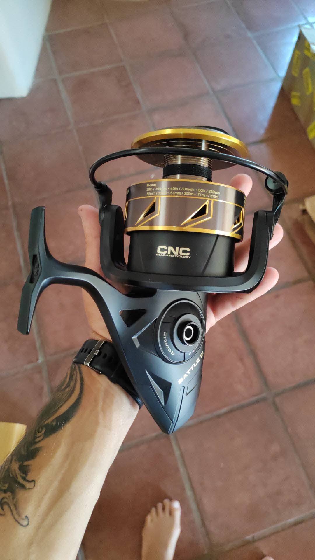 penn battle btlii2500 spinning reels - black/gold/smoke Battle® IV Reel edge carbon fiber HT Penn Battle II 2500 Spinning