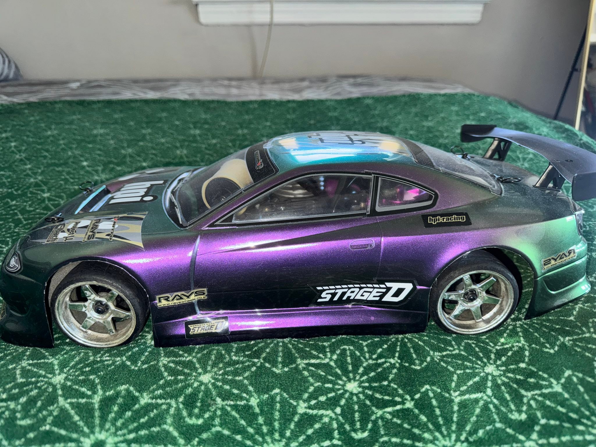 Hpi nitro rs4 3 evo drift car with jzx100 body