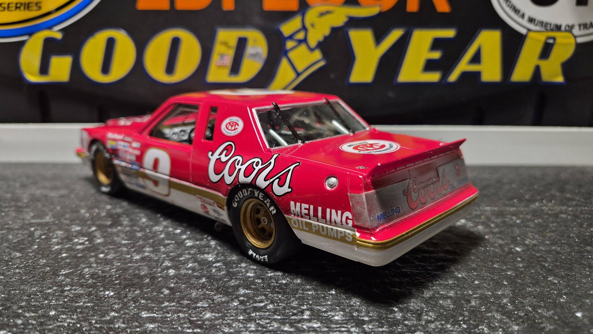 Bill Elliott's 1985 NASCAR car with Coors decals