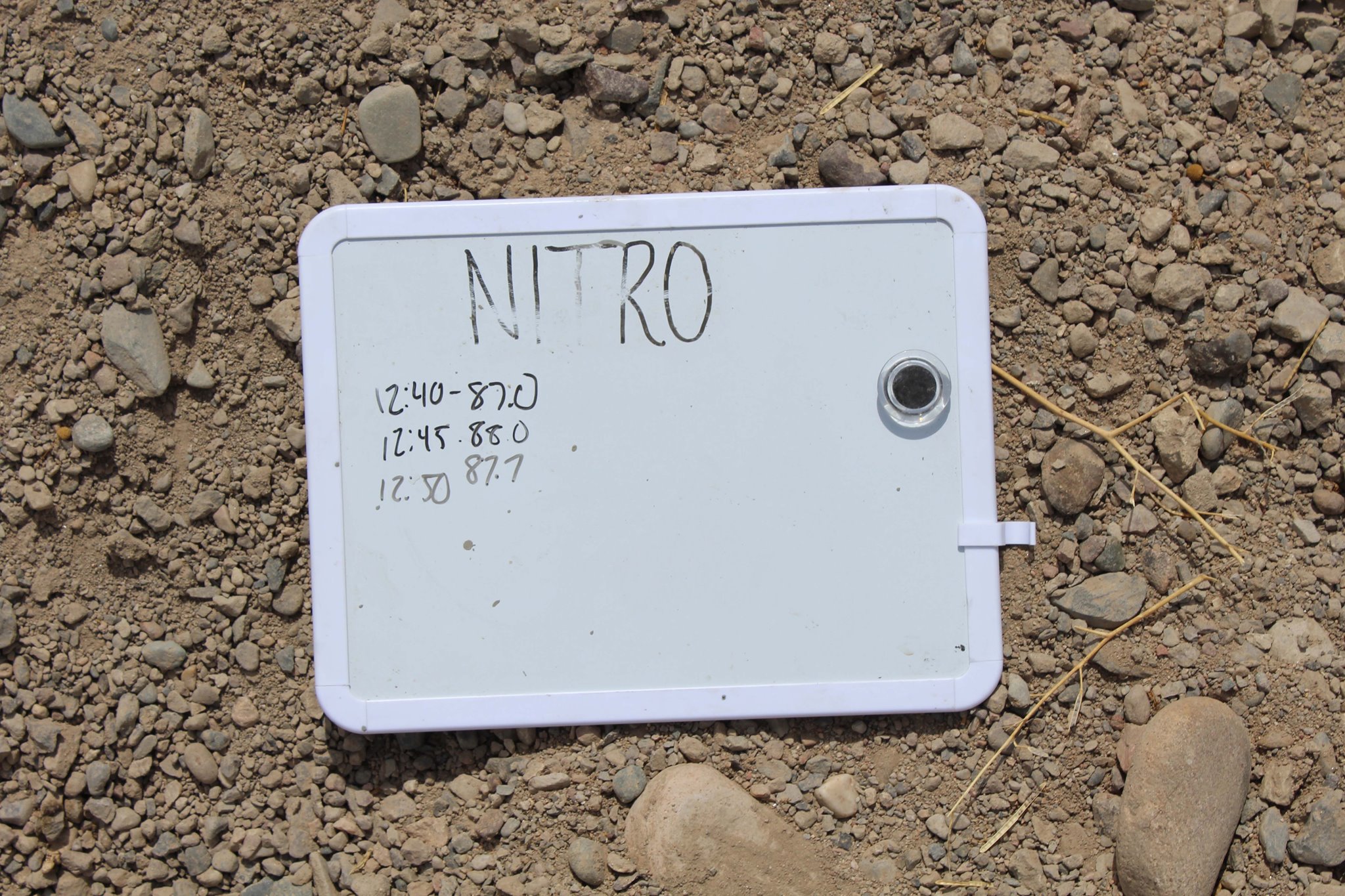 NITROcrete - With the ambient temperature at 112 degrees...