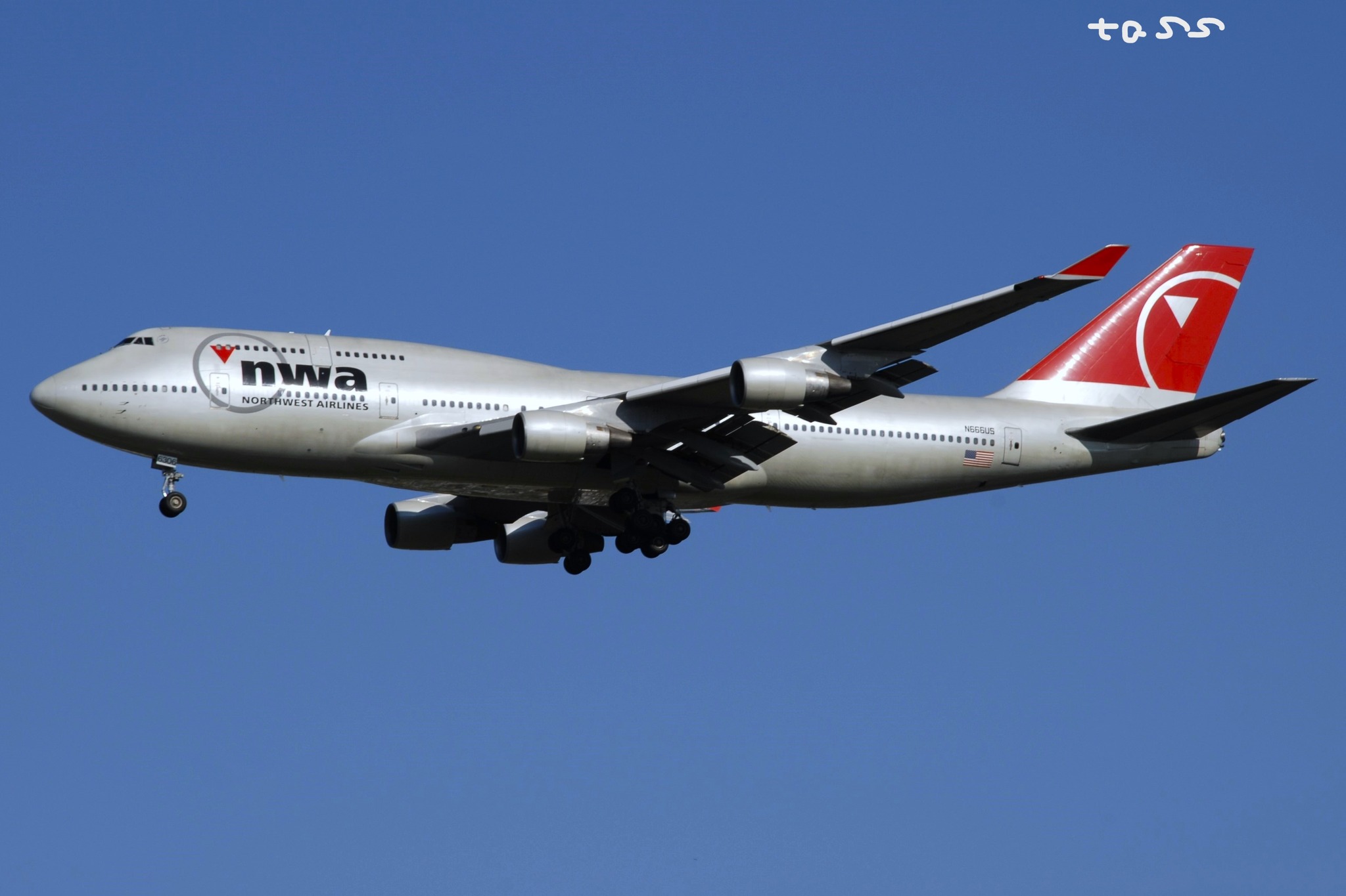 Northwest 747-400, AMs 1998. @northwestairlines