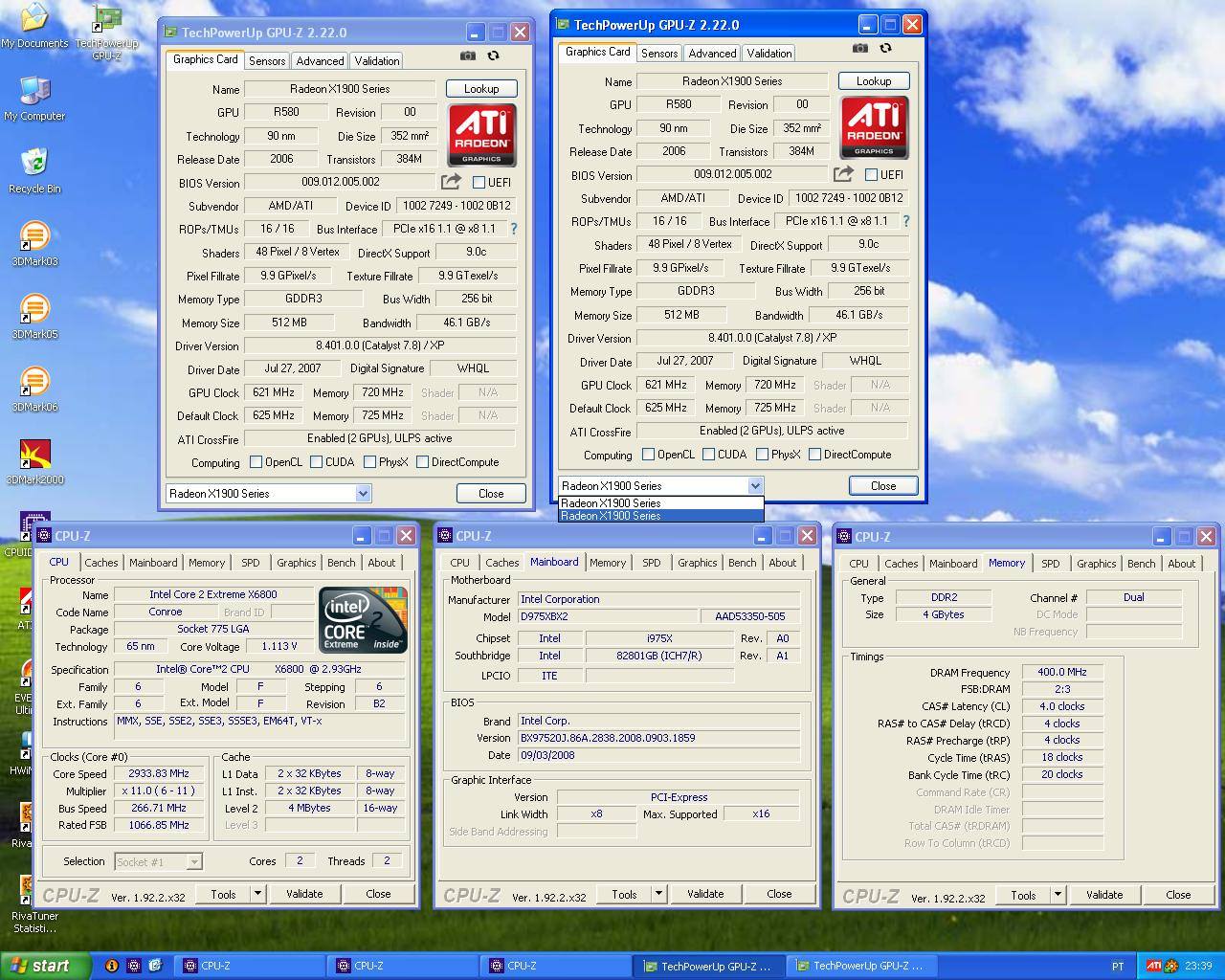 Testing X1900XT Crossfire build with Core 2 Extreme X6800