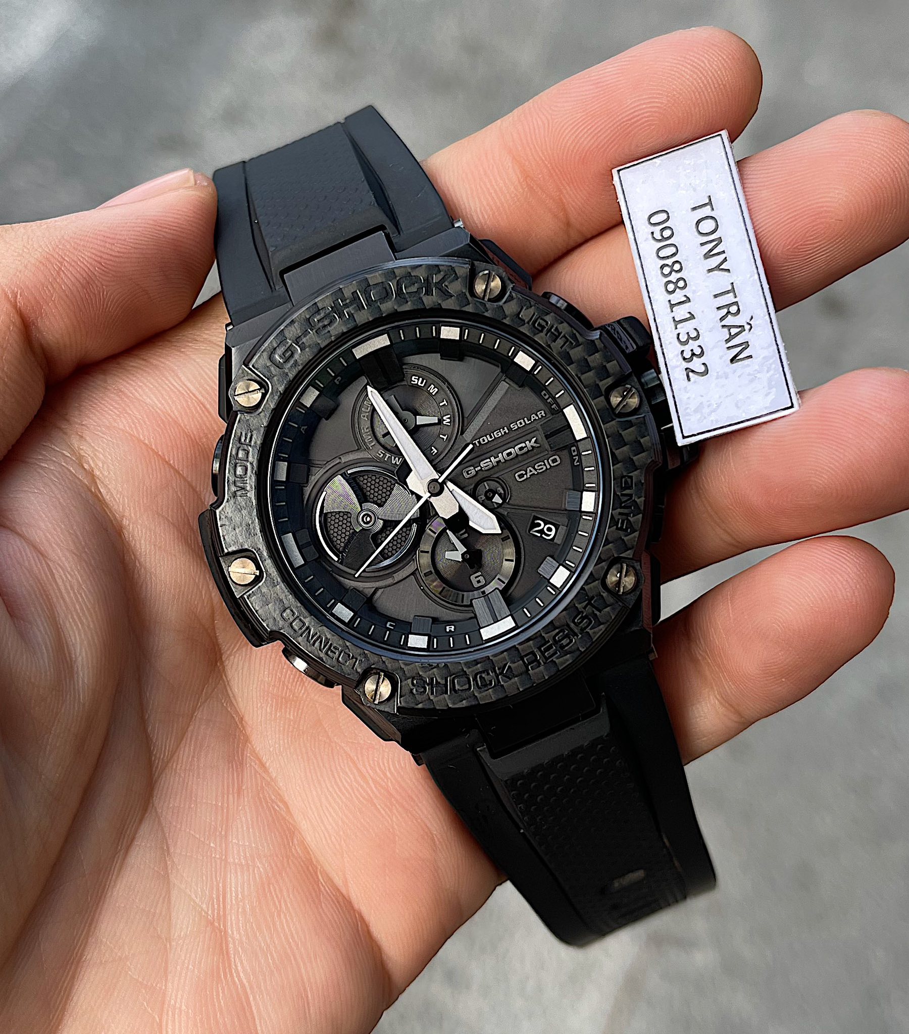 đồng Hồ Gst B100 Carbon Đồng Hồ Casio G-shock Nam GST-B100-1a 1:1 –