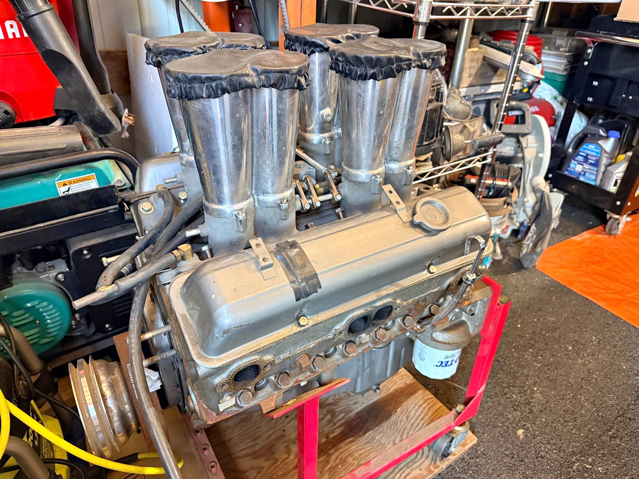 Vintage Enderle SBC eight stack mechanical fuel injection - Car Engines ...