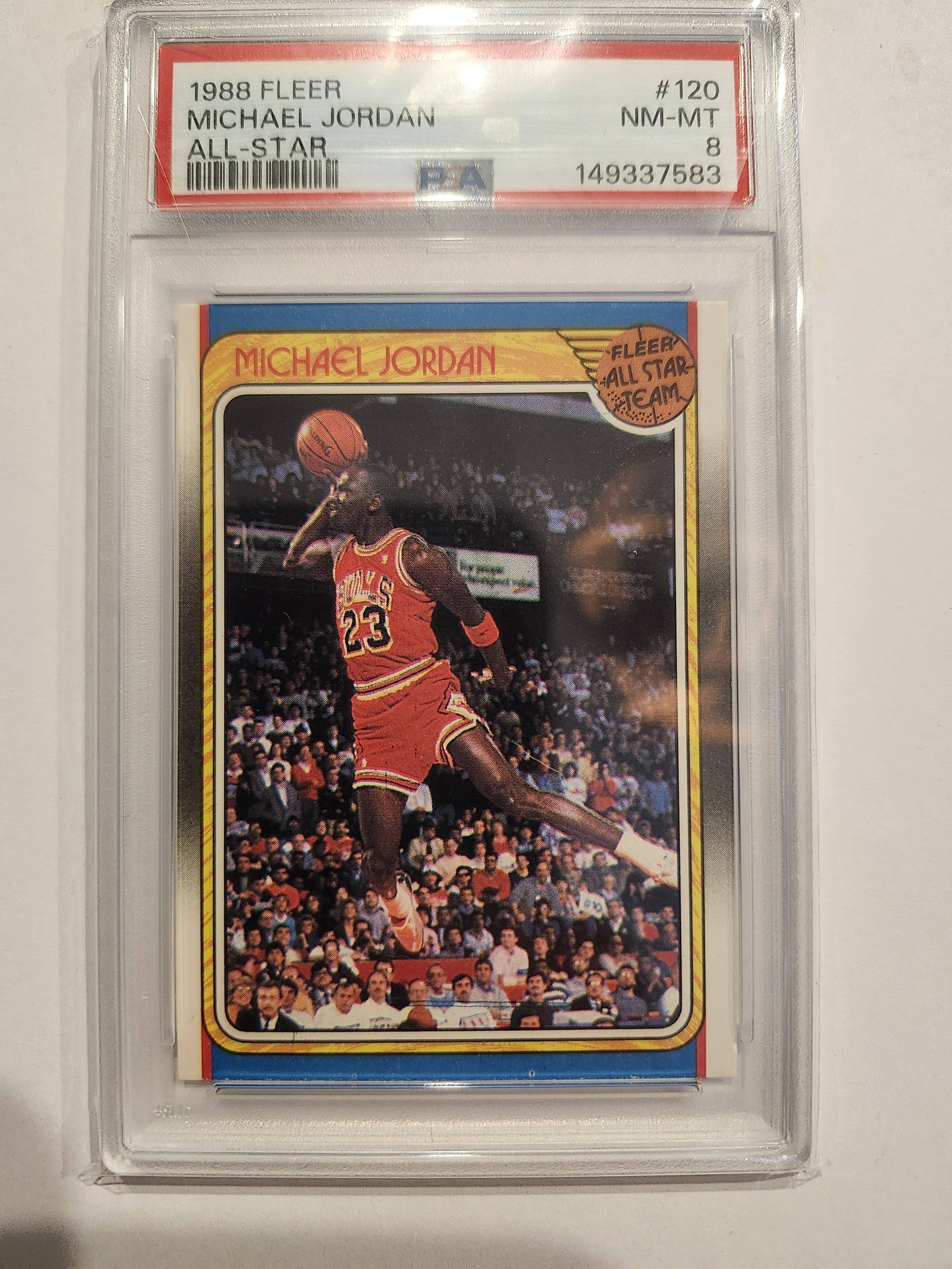 1988 FLEER BASKETBALL WAX PACK MAGIC ALL STAR TOP JORDAN BACK 1/1 