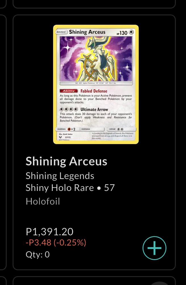 shining arceus pokemon card price V 165/172 - Brilliant Stars - Ultra Rare Evolves from Arceus V Type Arceus ex (Mega Rising #328/331,