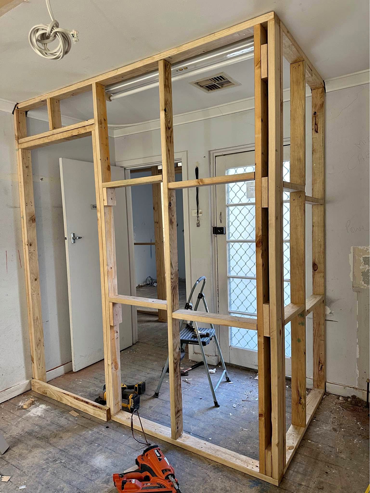 Timber frame partitions - Room Dividers - Perth, Western Australia ...