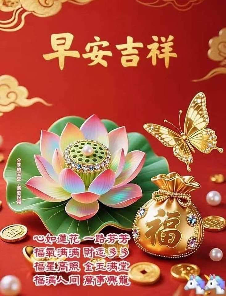 🪷🪷💕💕😍😍😊🙆‍♀️🙏😍😍💕💕🪷🪷 🪷🪷💕💕大家早安，吉祥如意💕💕🪷🪷