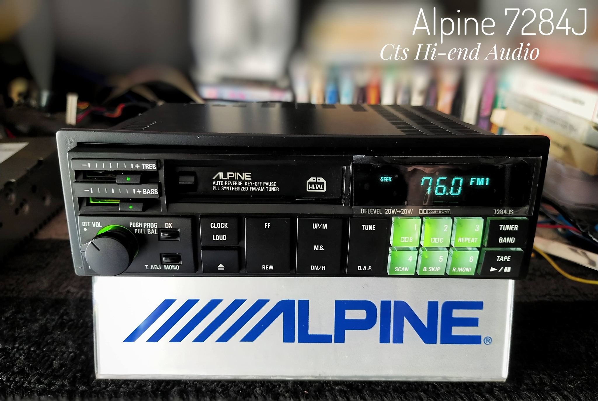 📼ALPINE 7284J 1986 Cassette player Mobile Tuner Timeless