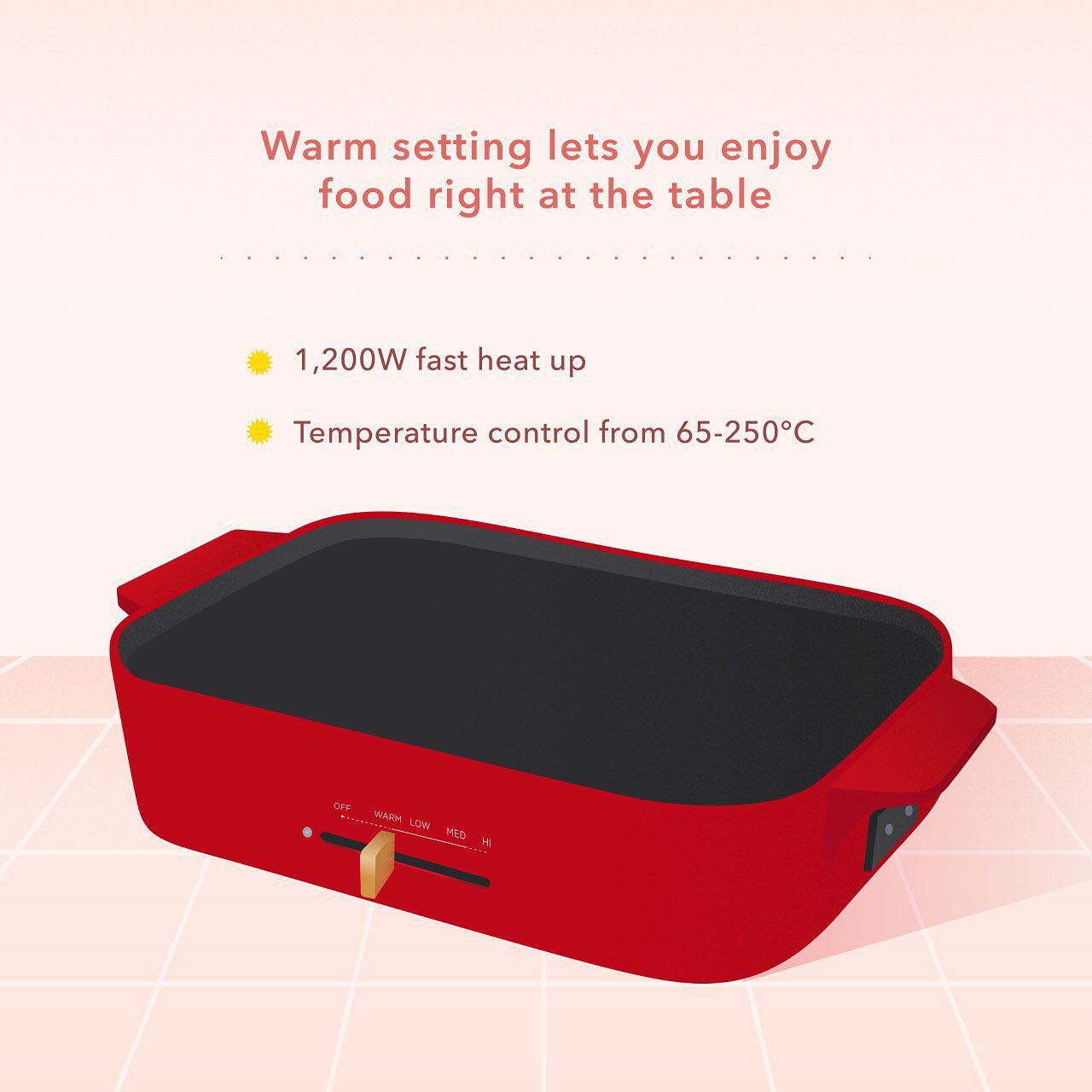 Selling together: BRUNO Peanuts Snoopy compact hot plate with 3