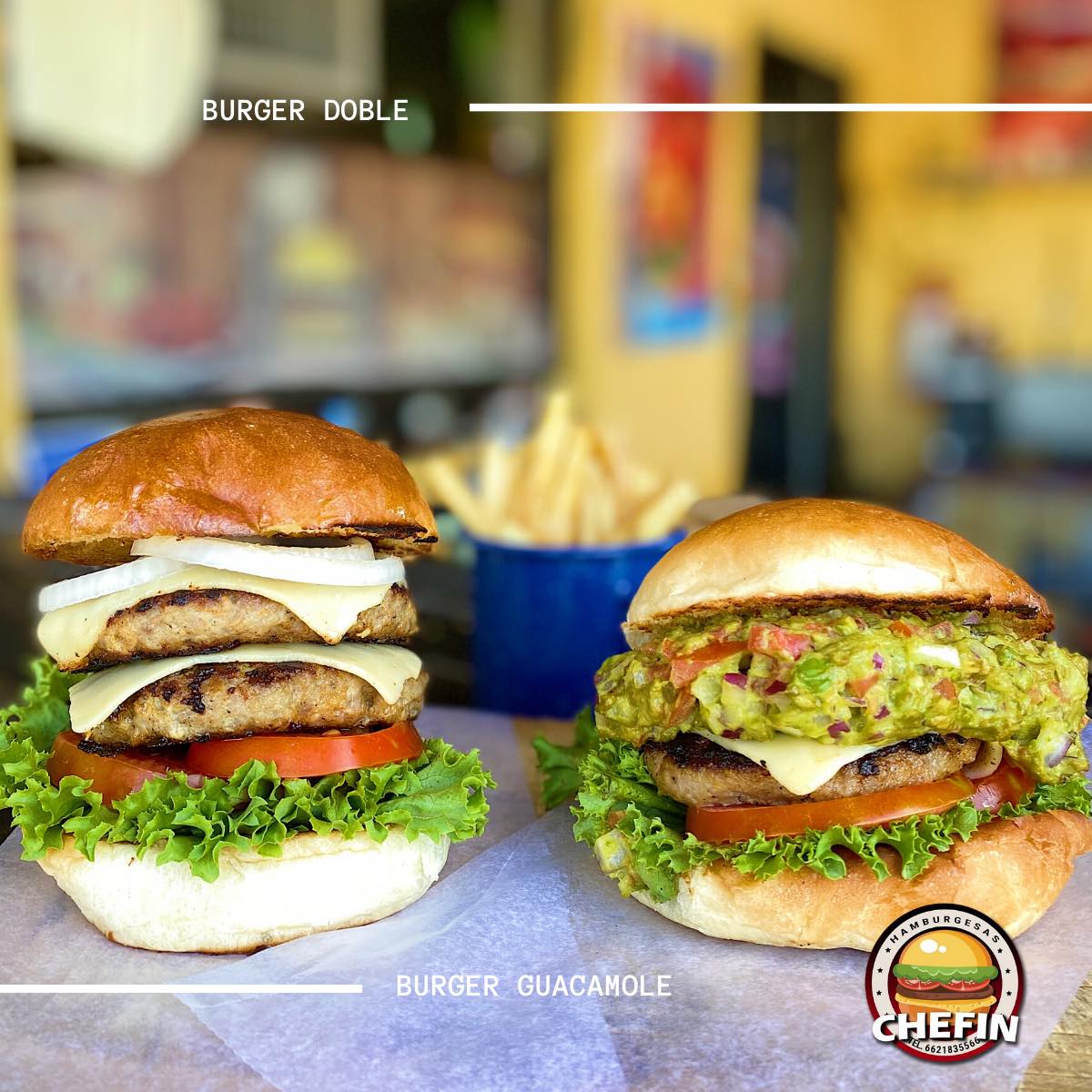 Chefin - ‼️ SOLO $95 PESOS POR UNA BURGER DOBLE O... | Facebook