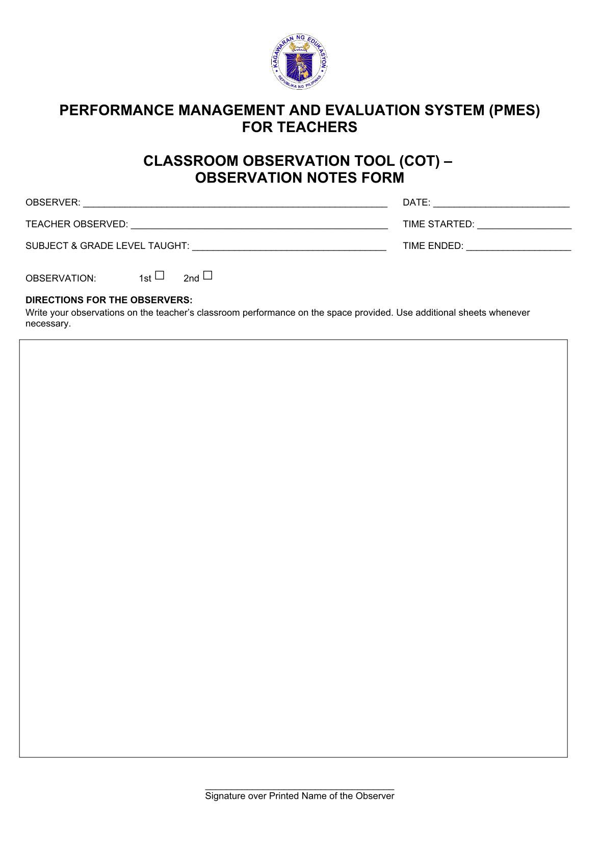 Annalyne - PMES Observation Notes From Soft Copy on ComSec | Facebook