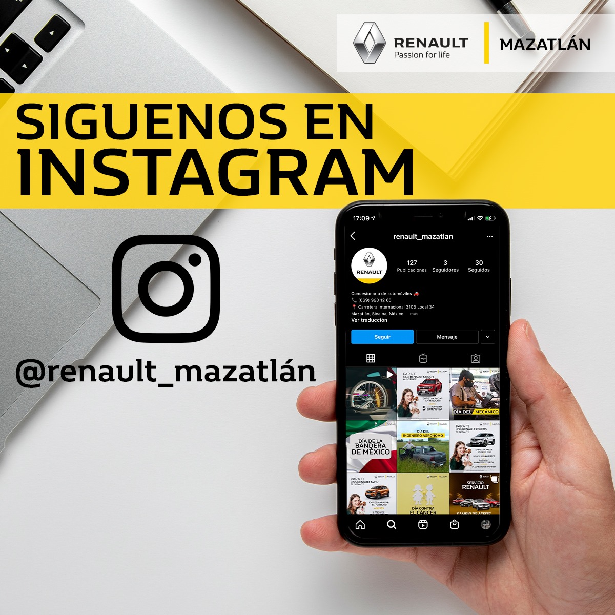 Búscanos en #Instagram y síguenos!... - Renault Mazatlán
