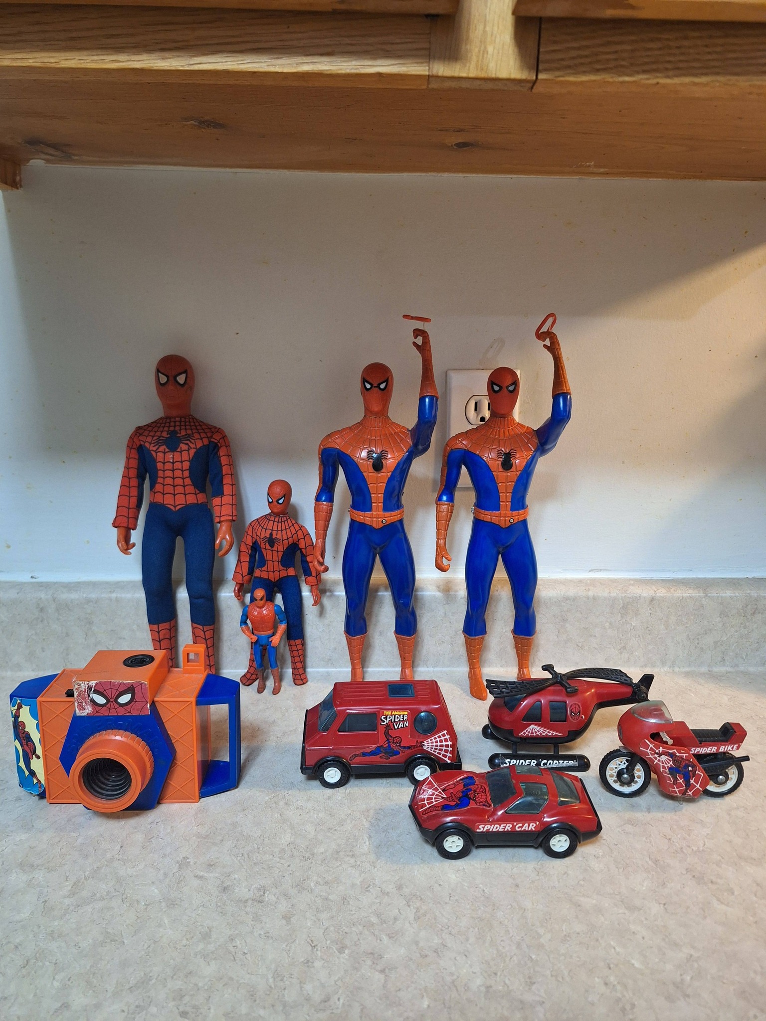 Vintage Spider-Man collection from 70s and 80s