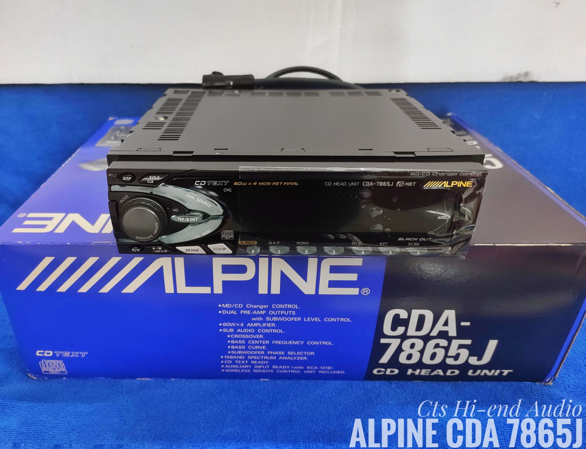 💿ALPINE CDA-7865J CD Head Unit Brand year in 2000
