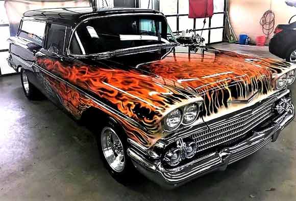 59 Chevy sedan delivery gasser in progress
