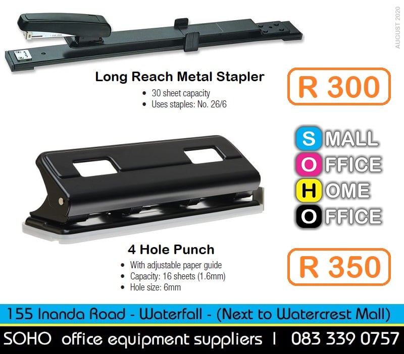Small - Long Reach Stapler - R300.00 # 30 Sheet Capacity # Uses staples ...