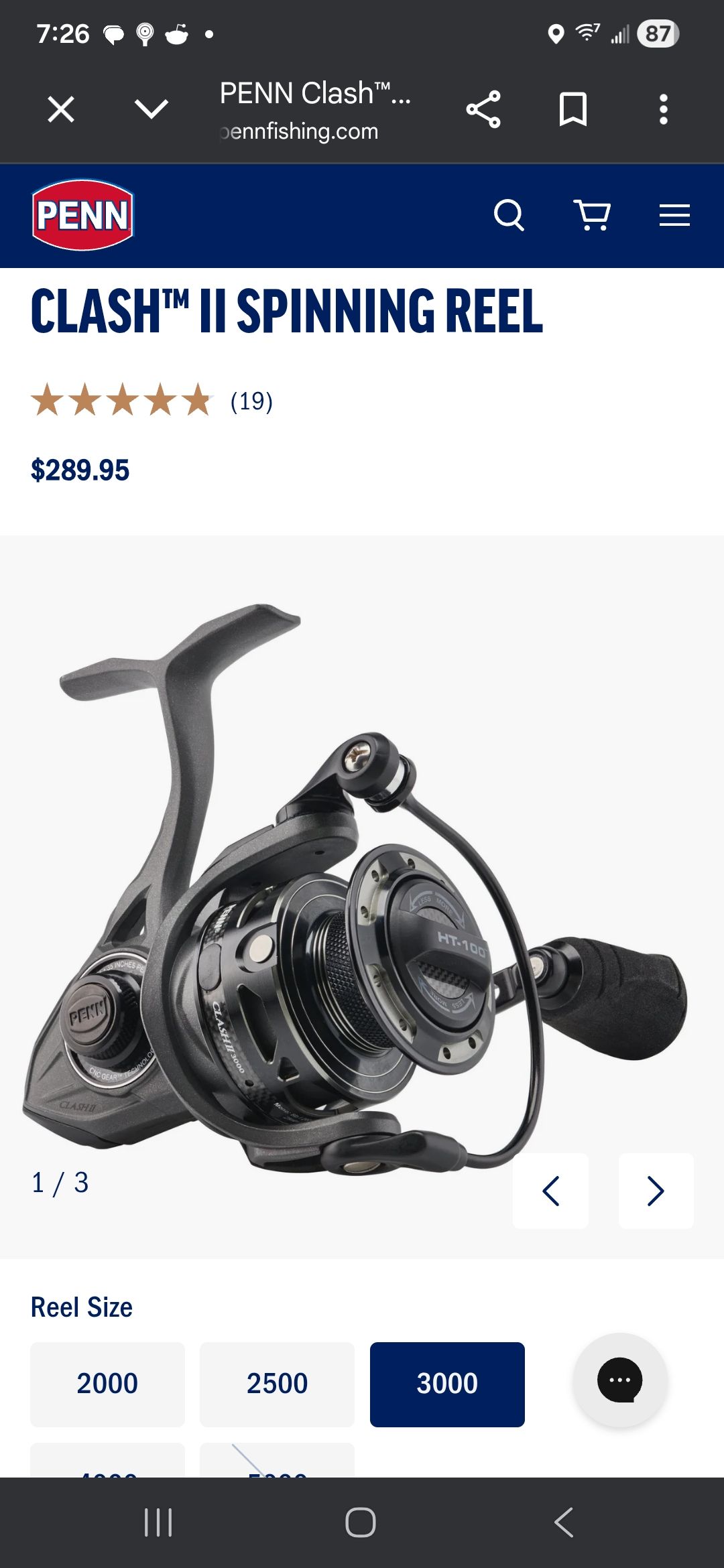 penn clash 2 spinning reel II 100 carbon fiber drag system PENN Clash II Spinning Fishing