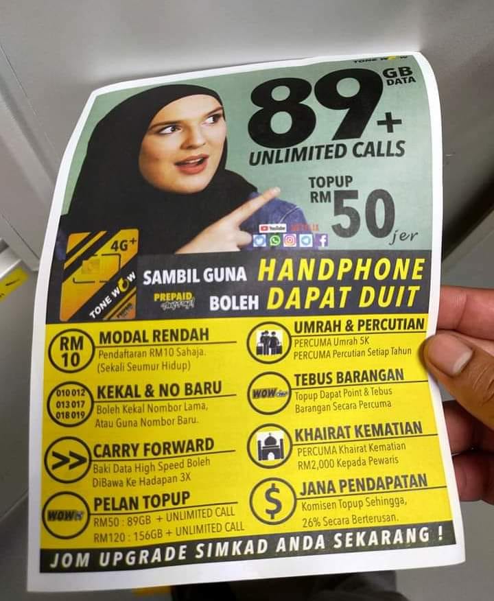🙋‍♂️Siapa belum try simkad DiGi... - TONE WOW October