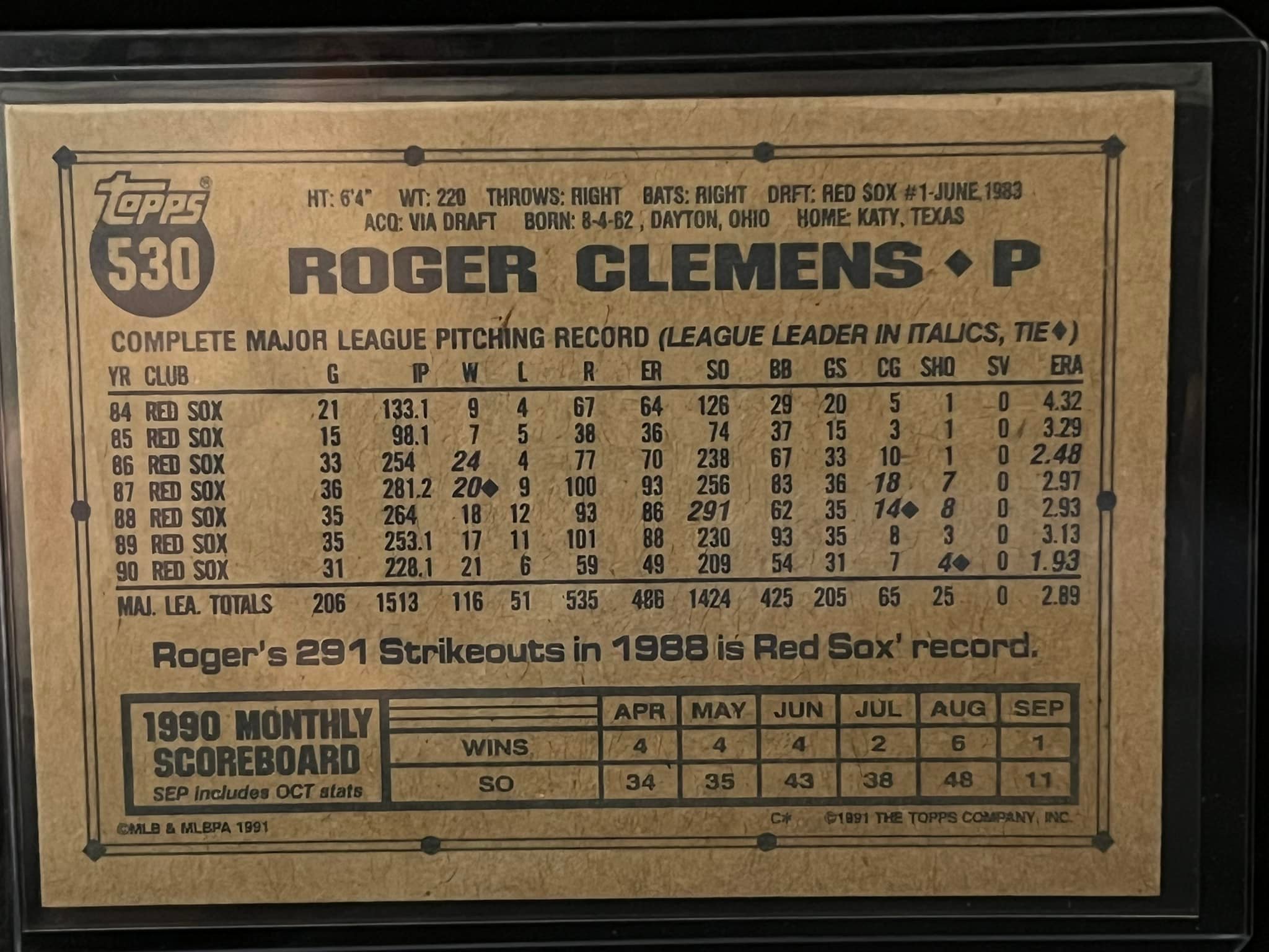 Printing error card from childhood collection