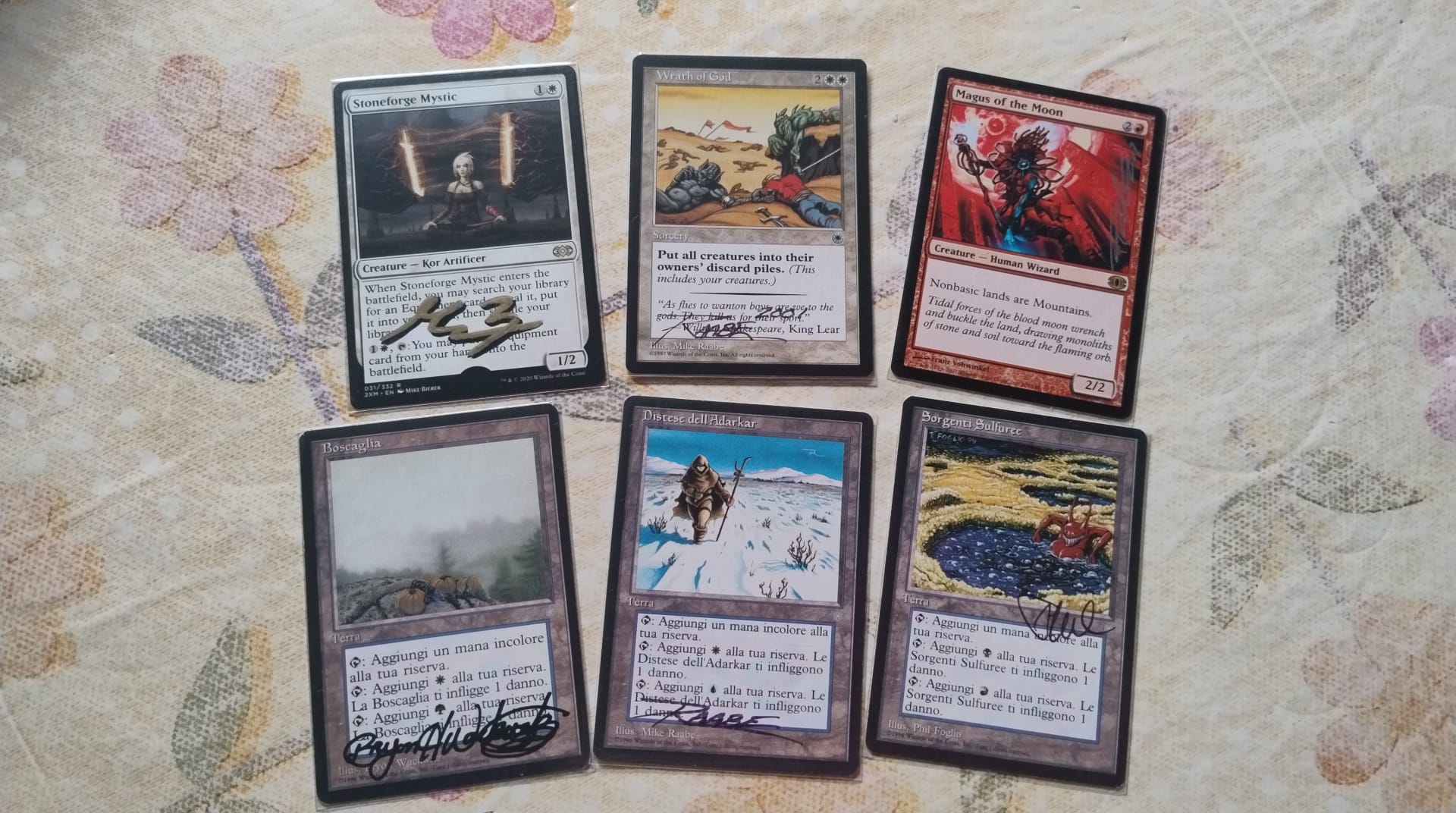 Magic the Gathering artist proof cards for sale, including Magus 