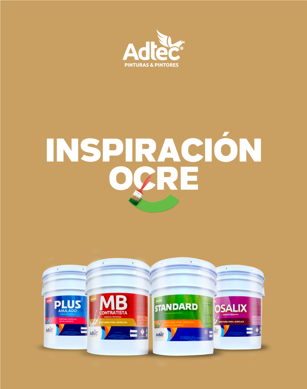 Pinturas Adtec - #ElColorInspira [OCRE] ¿Eres fan del...