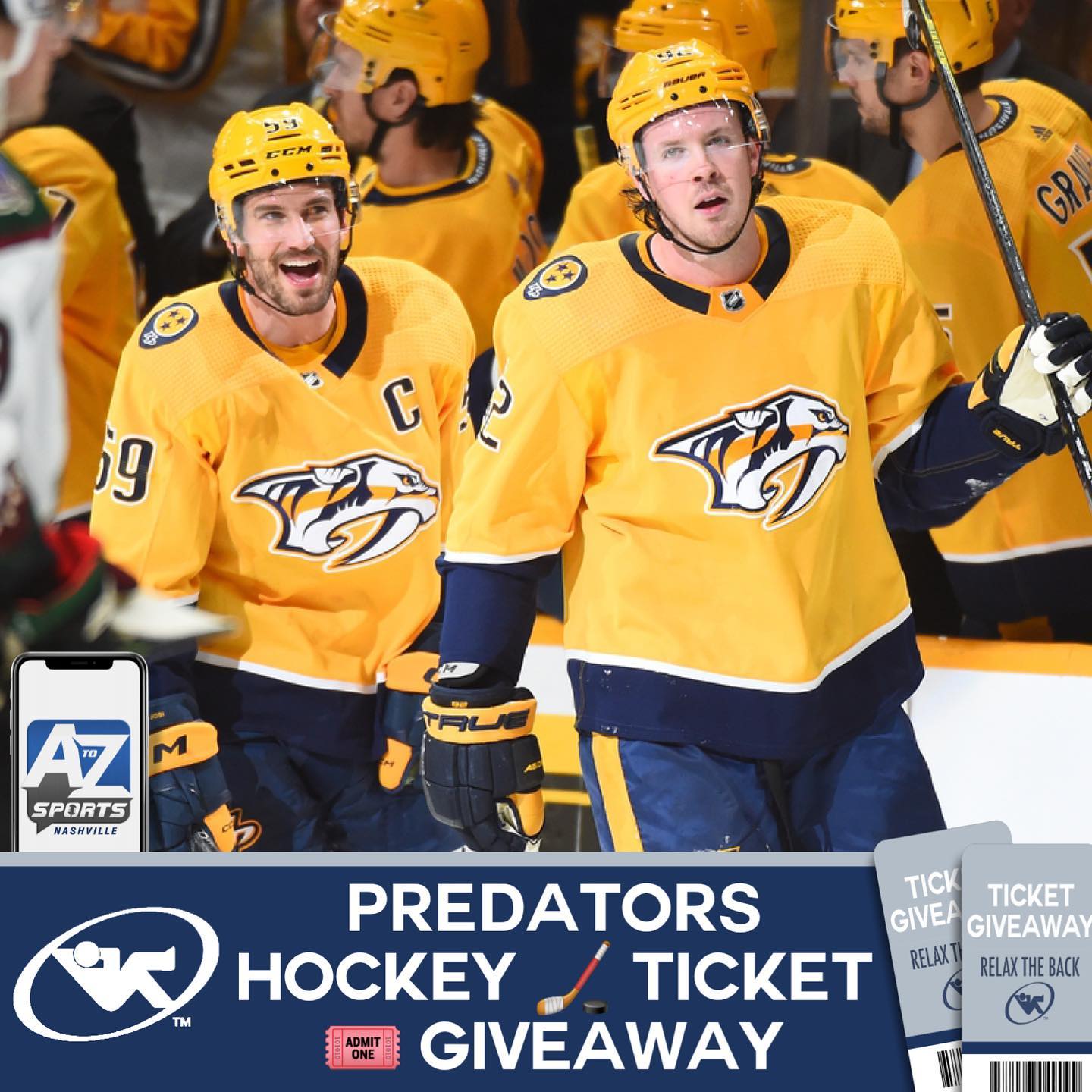 🏒 Preds ticket giveaway! Here’s... - A to Z Sports Nashville