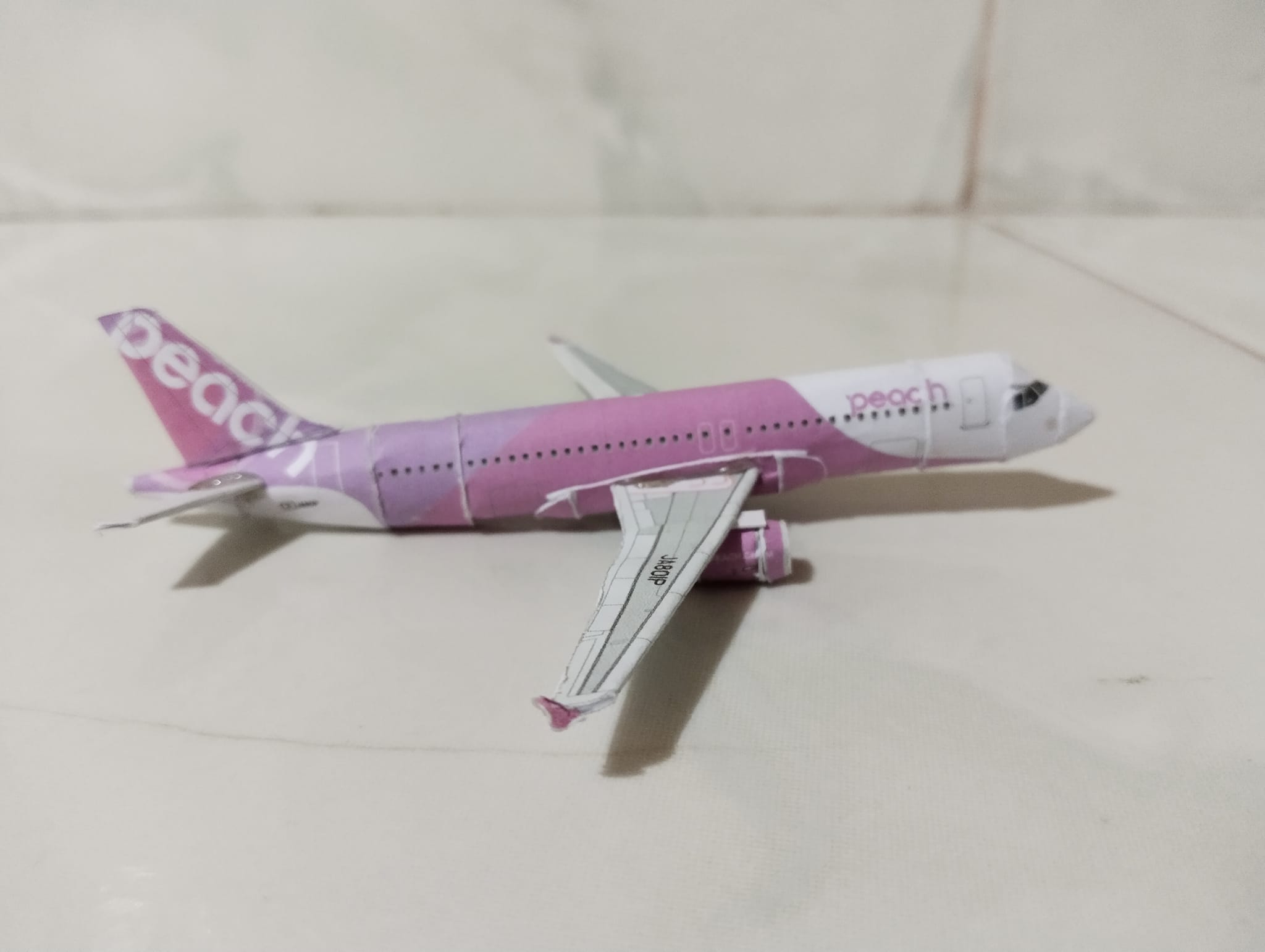 Peach Aviation A320-200 (JA801P) Papercraft Model