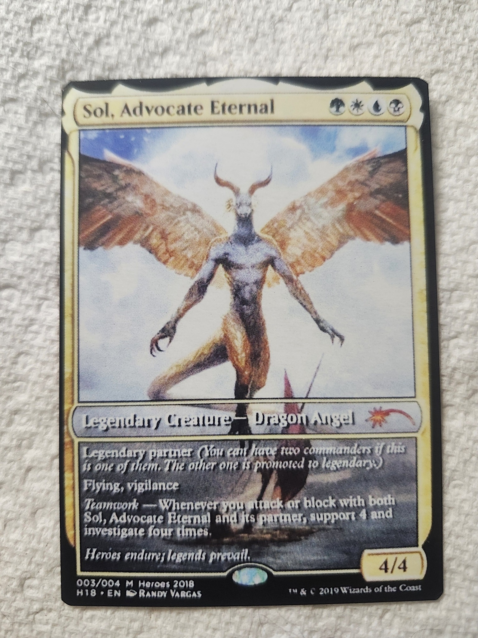 Sol, Advocate Eternal Dragon Angel for trade or sale