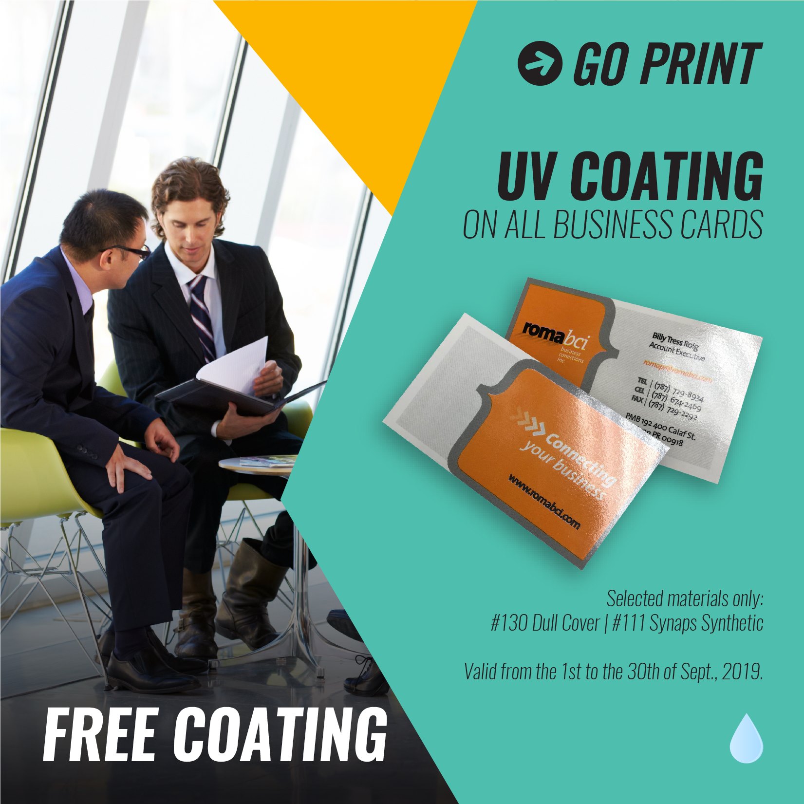 El UV Coating hace que tus tarjetas... - GO Print Puerto Rico