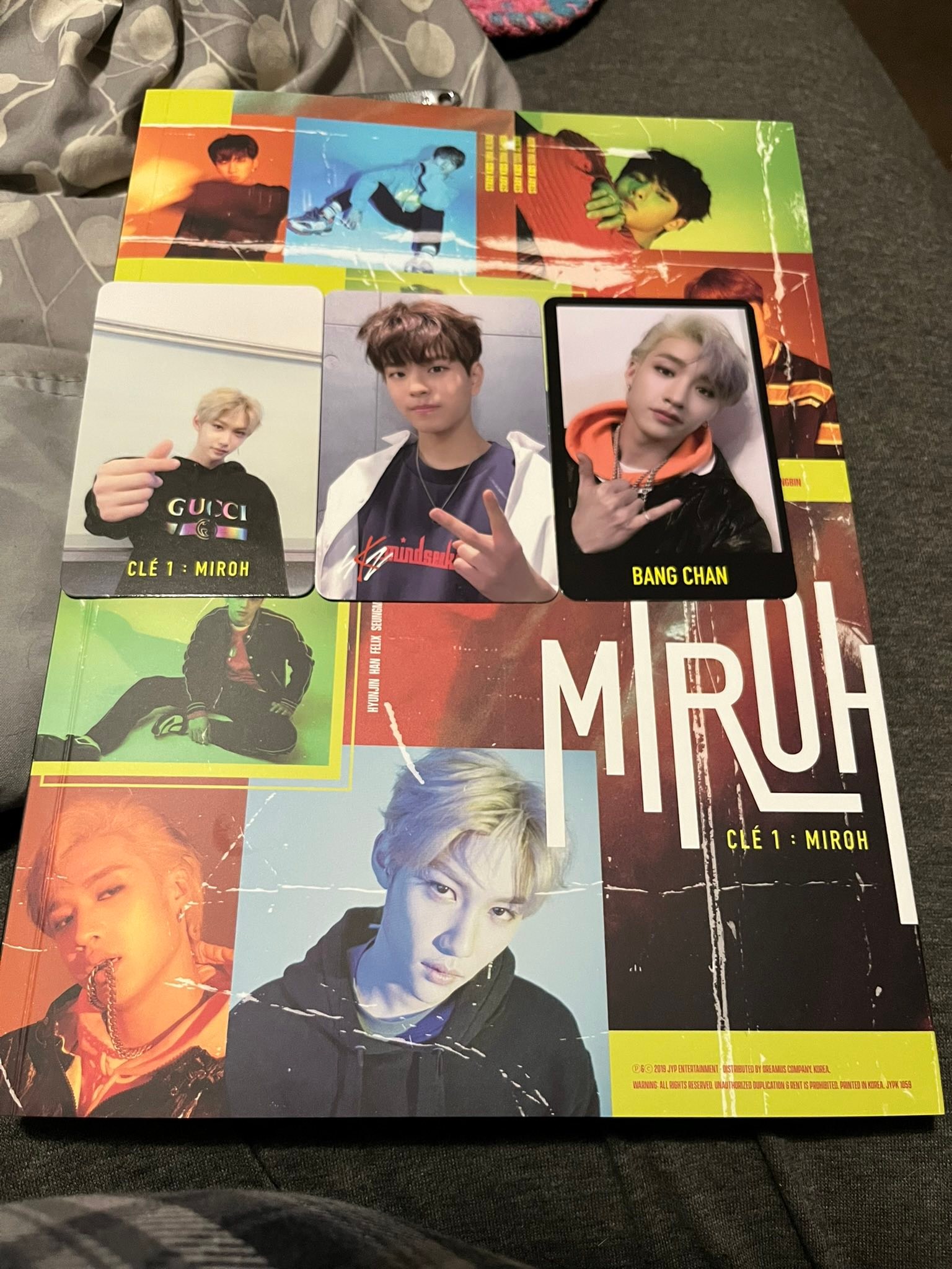 Stray Kids Miroh album and photo cards from Music Plaza