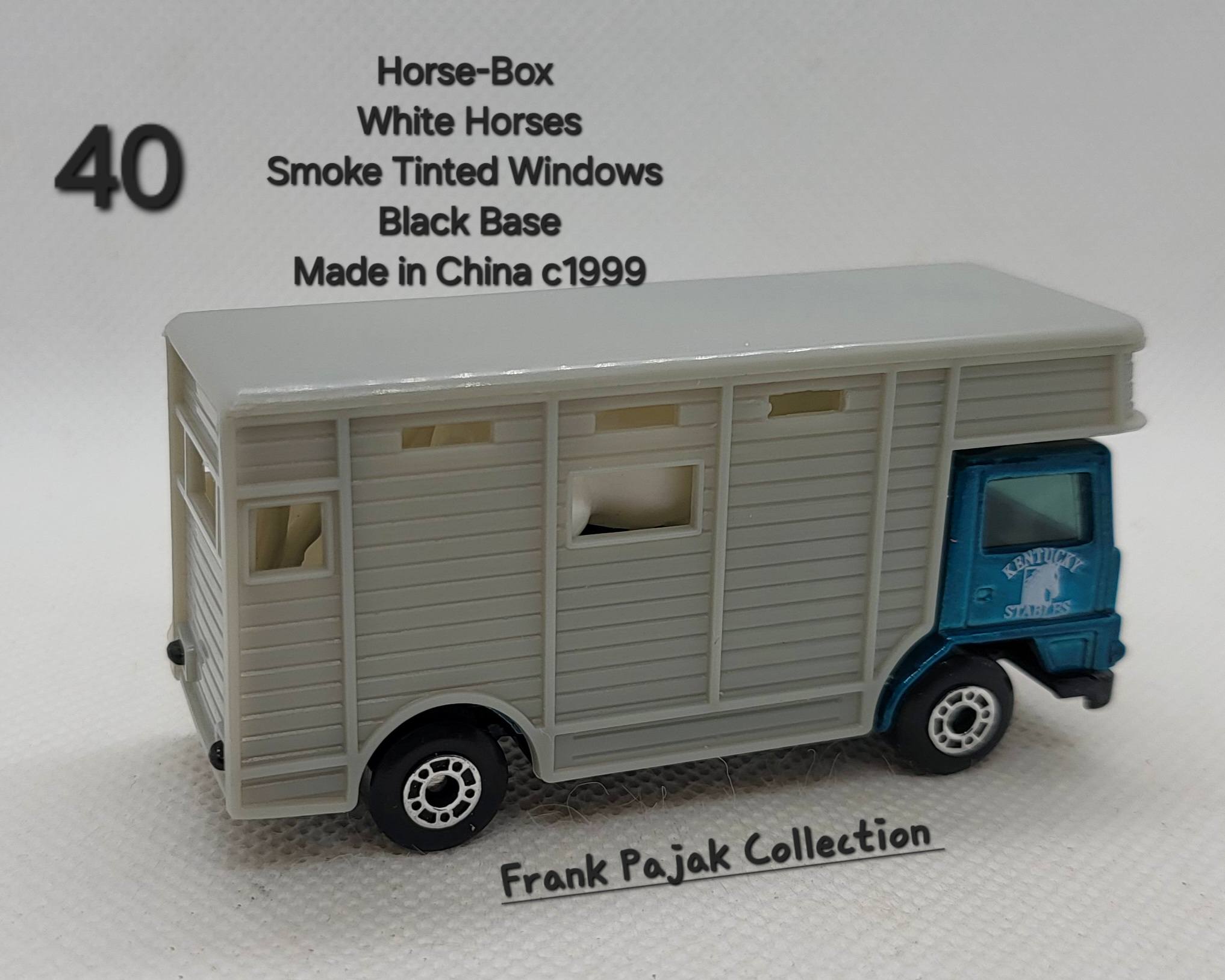 Matchbox marshall horse box details