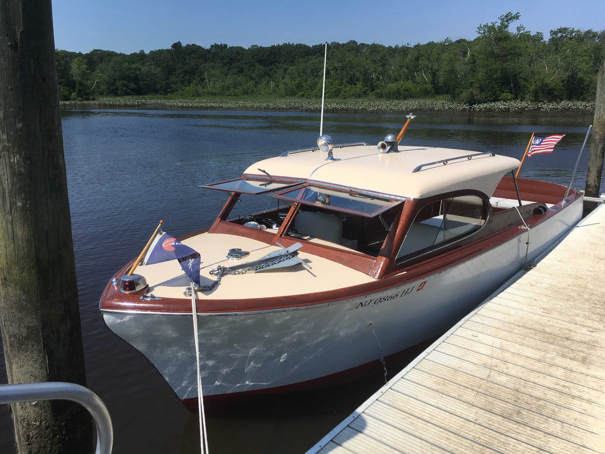 Our 1956 Chris Craft 24' Semi-enclosed model.