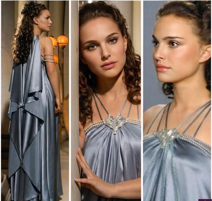 Natalie Portman truly elevates Padmé Amidala's look in this scene — the nightgown stands out as one of the most visually striking and memorable costumes in the entire Star Wars saga