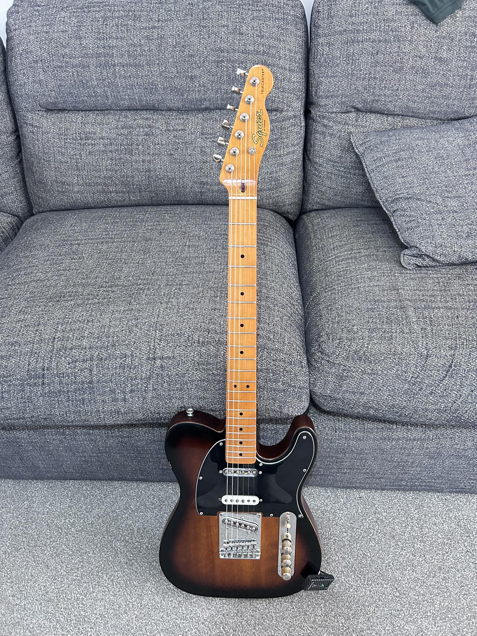 The Squier Tele I use now with Seymour Duncan quarter pound pickup