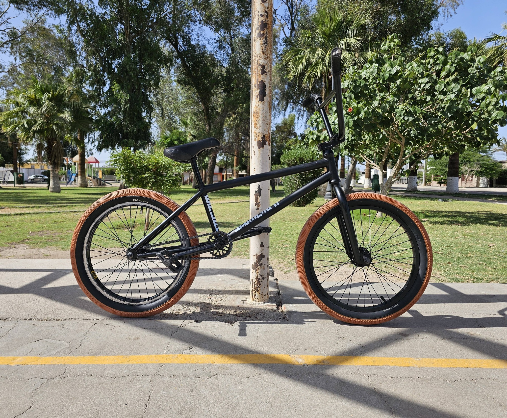 My new framed twenty6er bmx I added all the blue It was all black