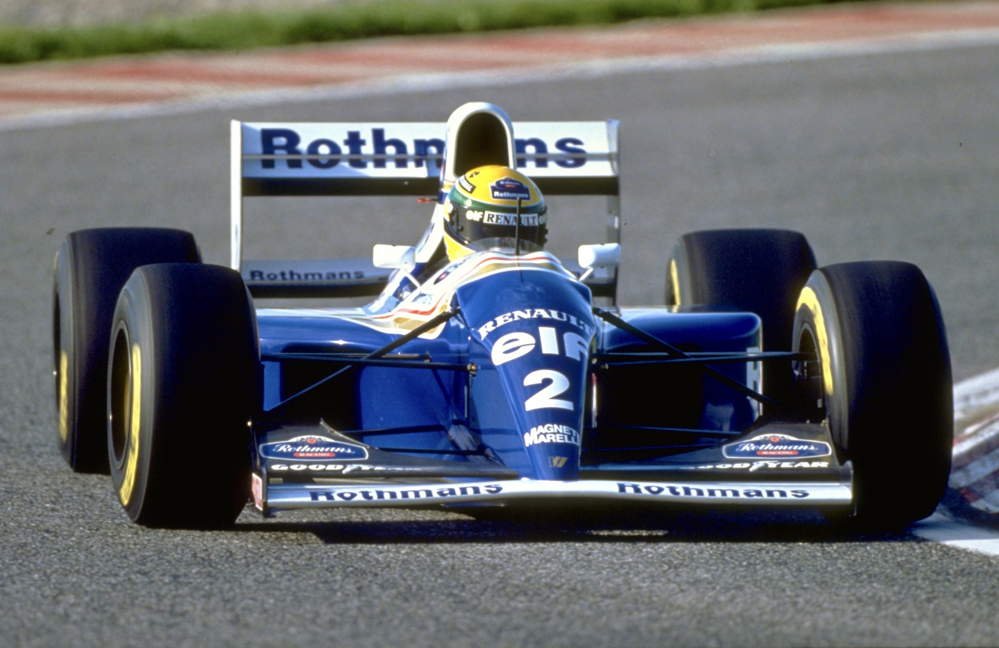 Ayrton Senna tests Williams-Renault FW16 in Estoril 1994