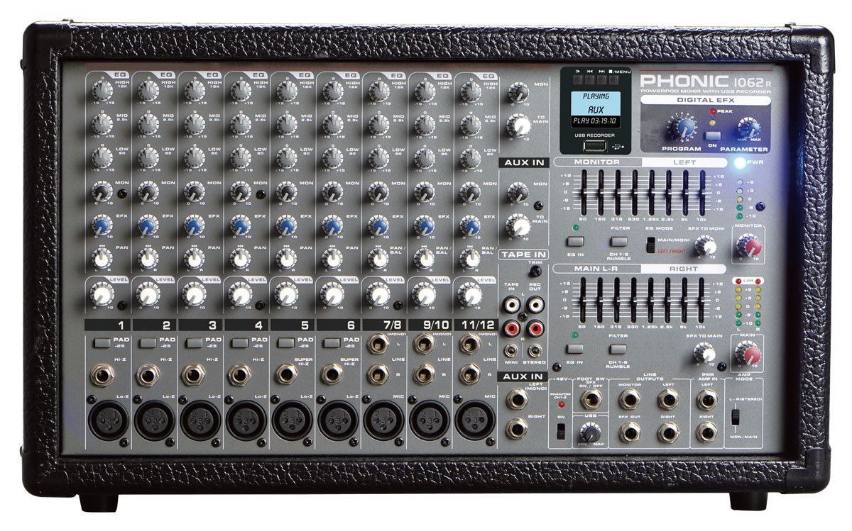 Phonic powerpod 1860 power mixer 400w x2