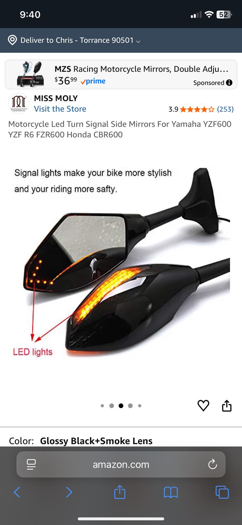 Upgrading Yamaha YZF R6 with MZS Racing Motorcycle Mirrors