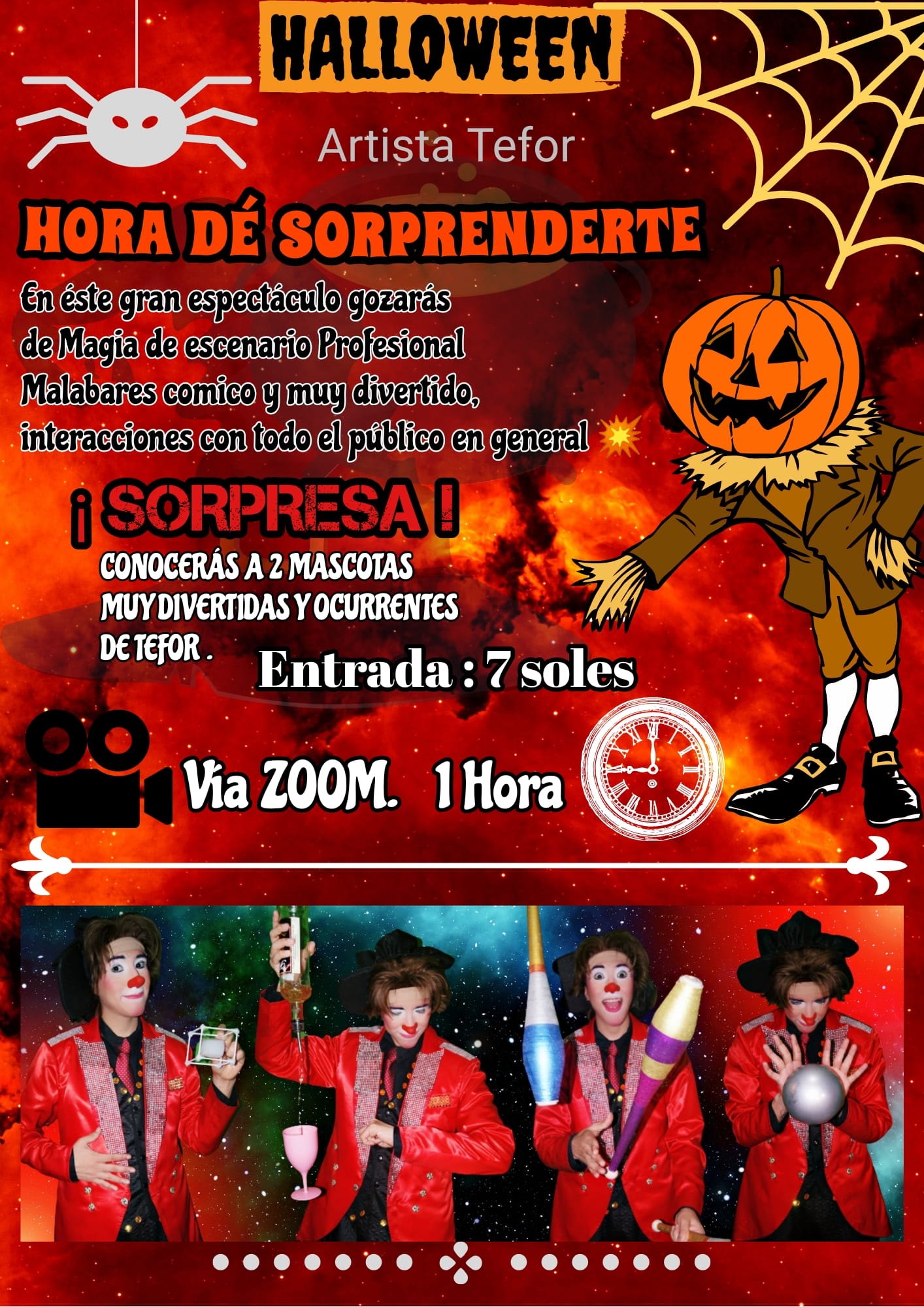 🎭 🎃FIESTA HALLOWEEN CON PAYASO TEFOR... - Tefor Humor & Magia | Facebook