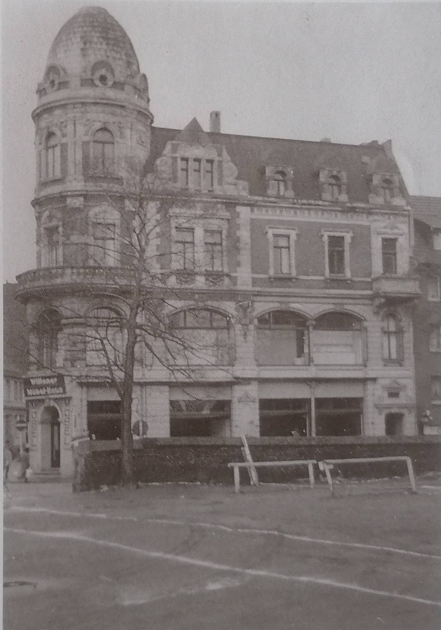 Witten. Möbelhaus Macke vor dem Abriß im Juli/August 1972.Steinstraße/Gerberstraße(Theodor-Heuß-Straße)