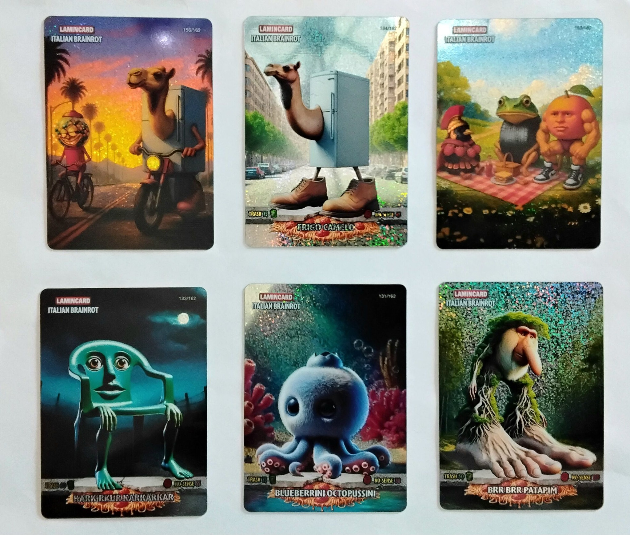 italian brainrot cards rare Lamincard Collectible Lamincards 1pc | Hobbyco Players Build Decks Of 17 Character Cards And 3 Help Cards Random 1 Box Italian Brainrot