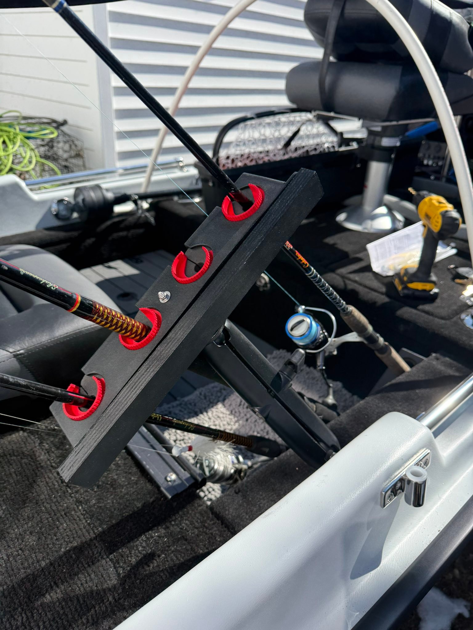 bass boat fishing rod holders Hitorhike Holder Universal Fit Kit with Mount Allows for 360-degree Adjustment Kayak Fishing Rod Holder (Fishing Rod Holder x2+Rail Mount x2) : Sports & Outdoors The Bass Pro Shops Poly Rod Strap is molded from a black polyurethane material that retains its elasticity and is unaffected by sunlight and most chemicals Fishing Rod Holders, Fishing Rod