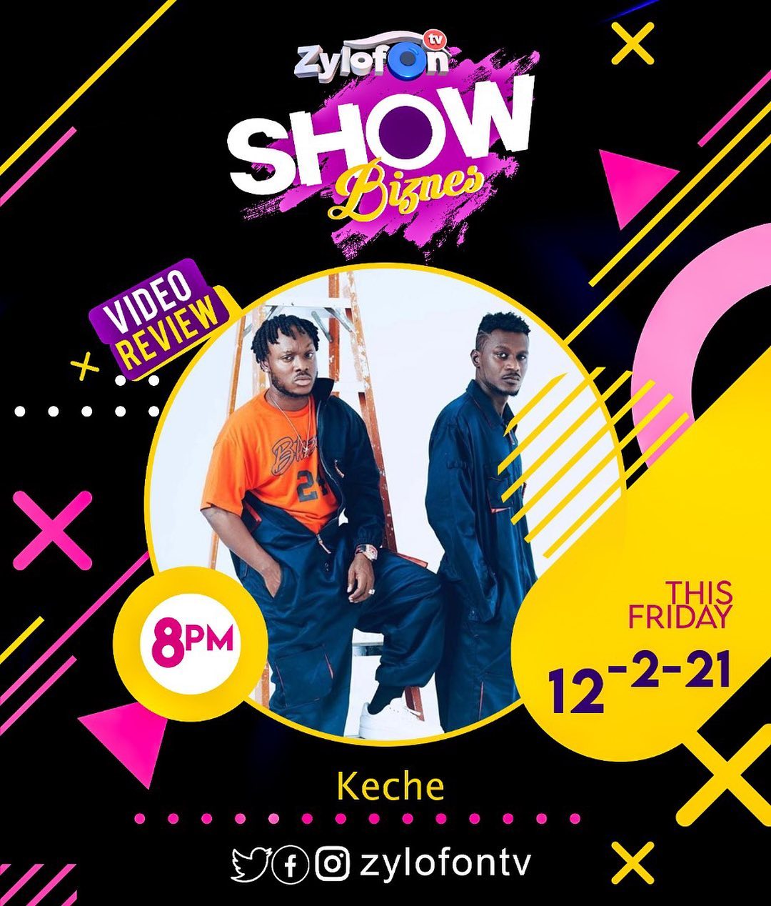 KECHE Global - Tonight we live on @zylofontv 8pm sharp pls...