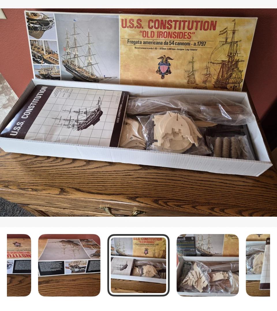 Mamoli USS Constitution model kit for free in Central PA