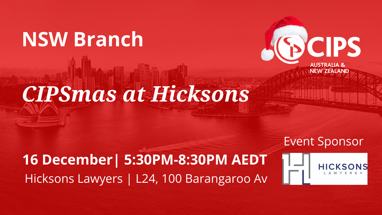 CIPS Australia & New Zealand - SYDNEY NETWORKING | 16 Dec - CIPS NSW ...