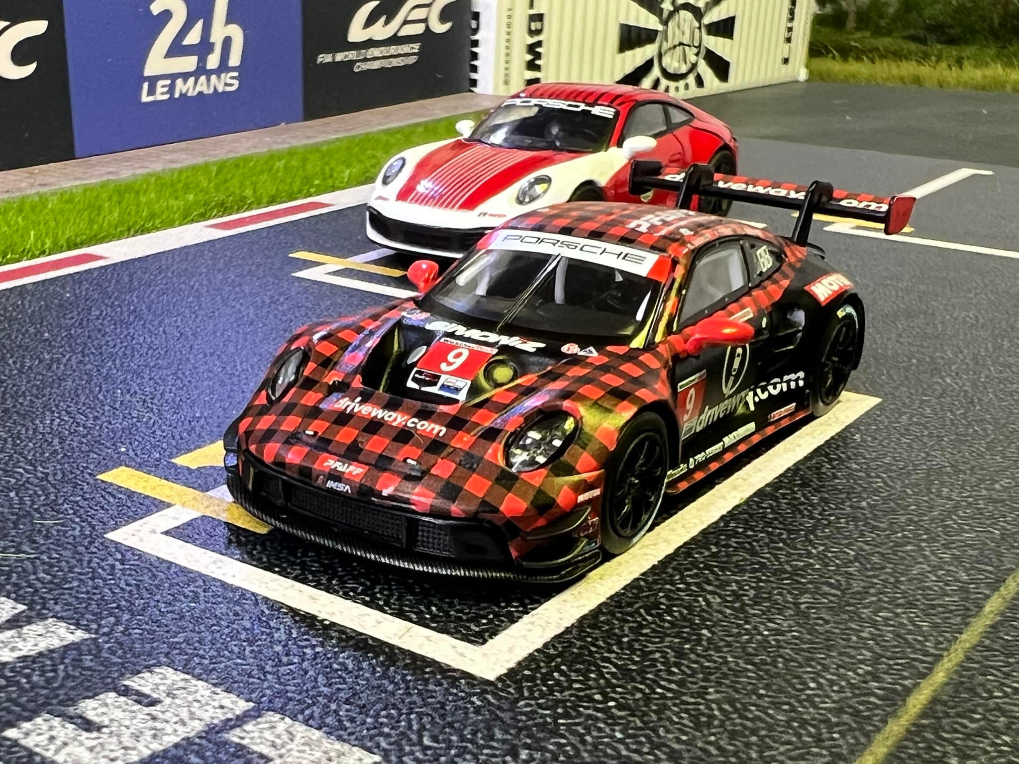 MiniGT's 1/64 Porsche 911 GT3 R #9 2023 IMSA Sebring 12 Hrs GTD